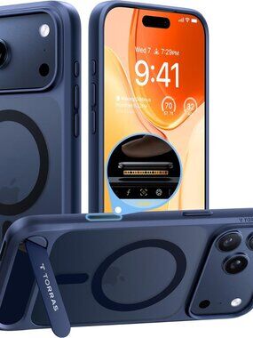 TORRAS Magnetic Stand Case iPhone 17 Pro Max MagSafe Slim Matte